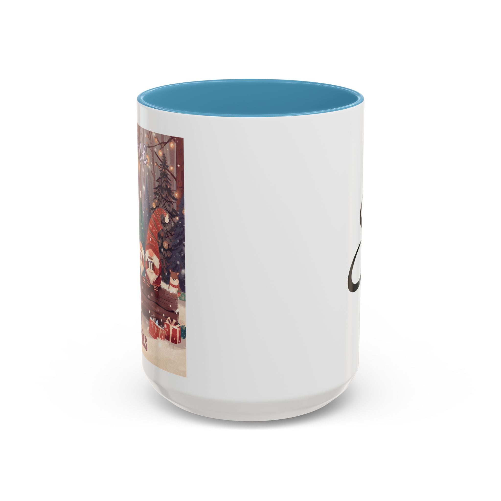 Coffee with my Gnomies Coffee Mug — Monogram S Accent Ceramic Mug (11/15 oz)