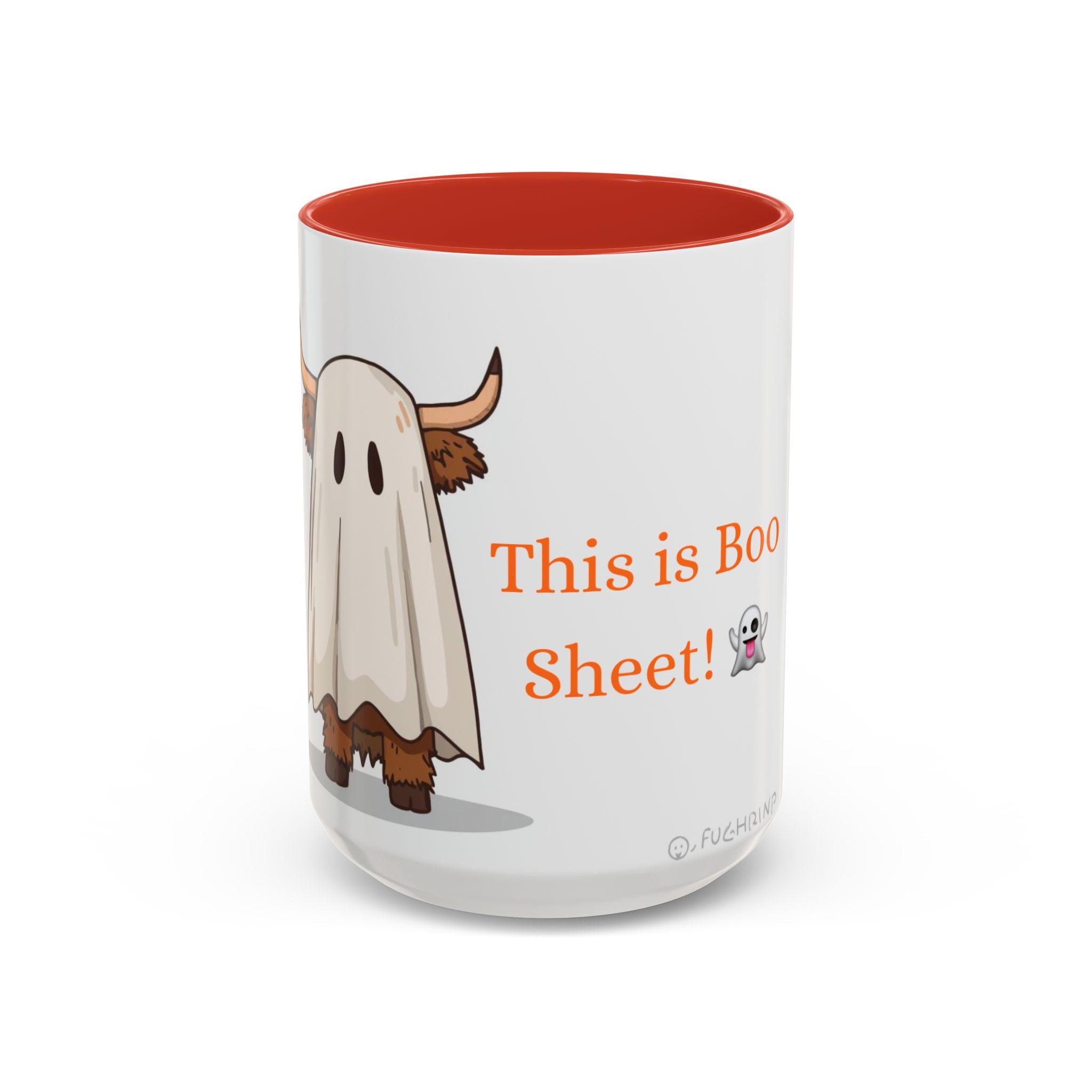 Boo Sheet Accent Coffee Mug (11, 15oz)