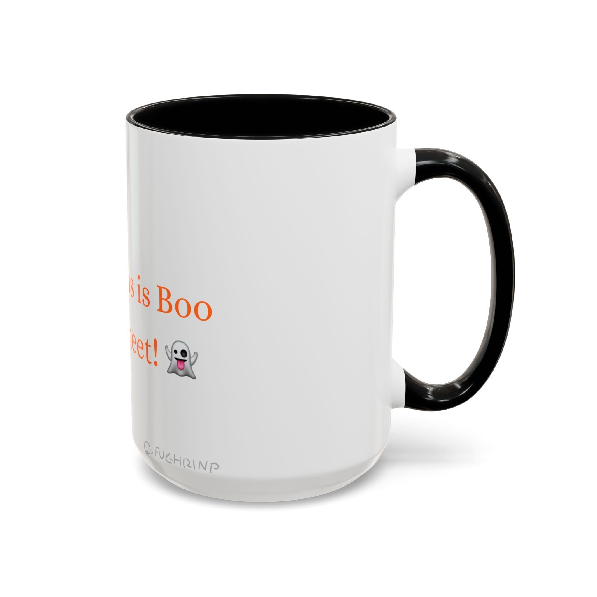 Boo Sheet Accent Coffee Mug (11, 15oz)