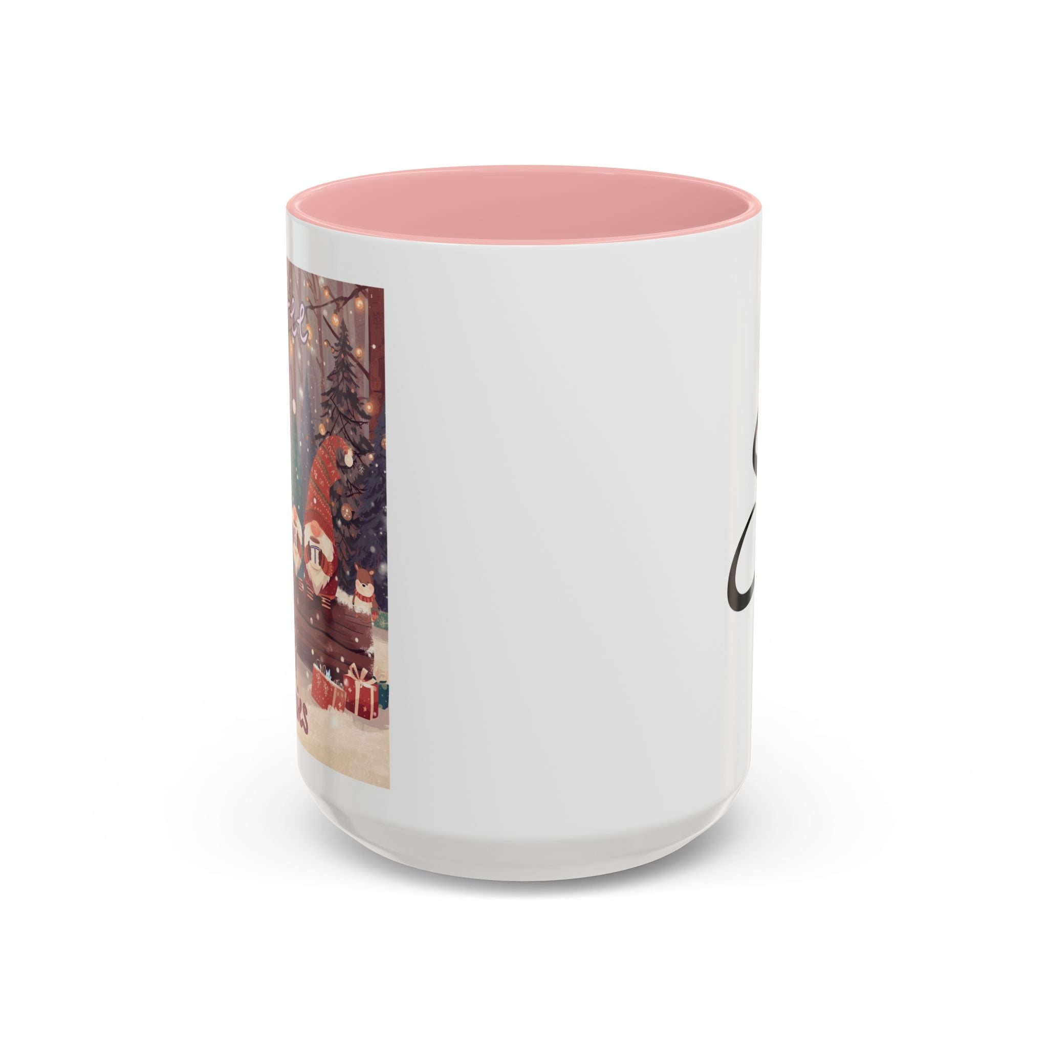 Coffee with my Gnomies Coffee Mug — Monogram S Accent Ceramic Mug (11/15 oz)