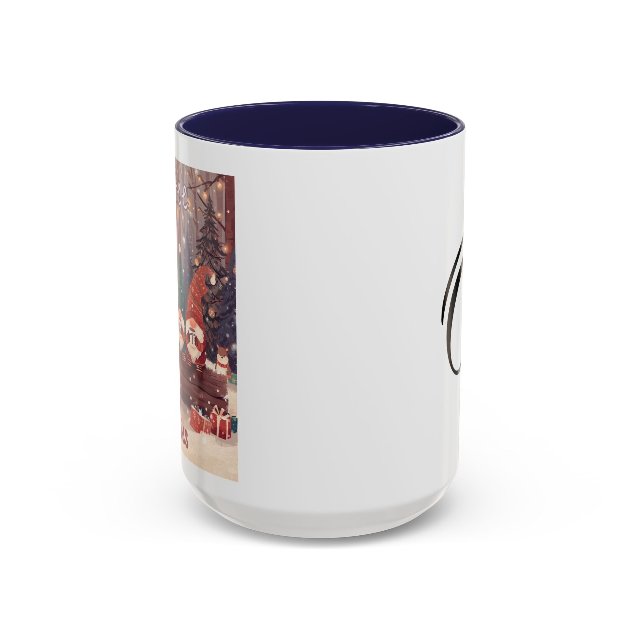 Copy of Coffee with my Gnomies Coffee Mug — Monogram O Accent Ceramic Mug (11/15 oz)