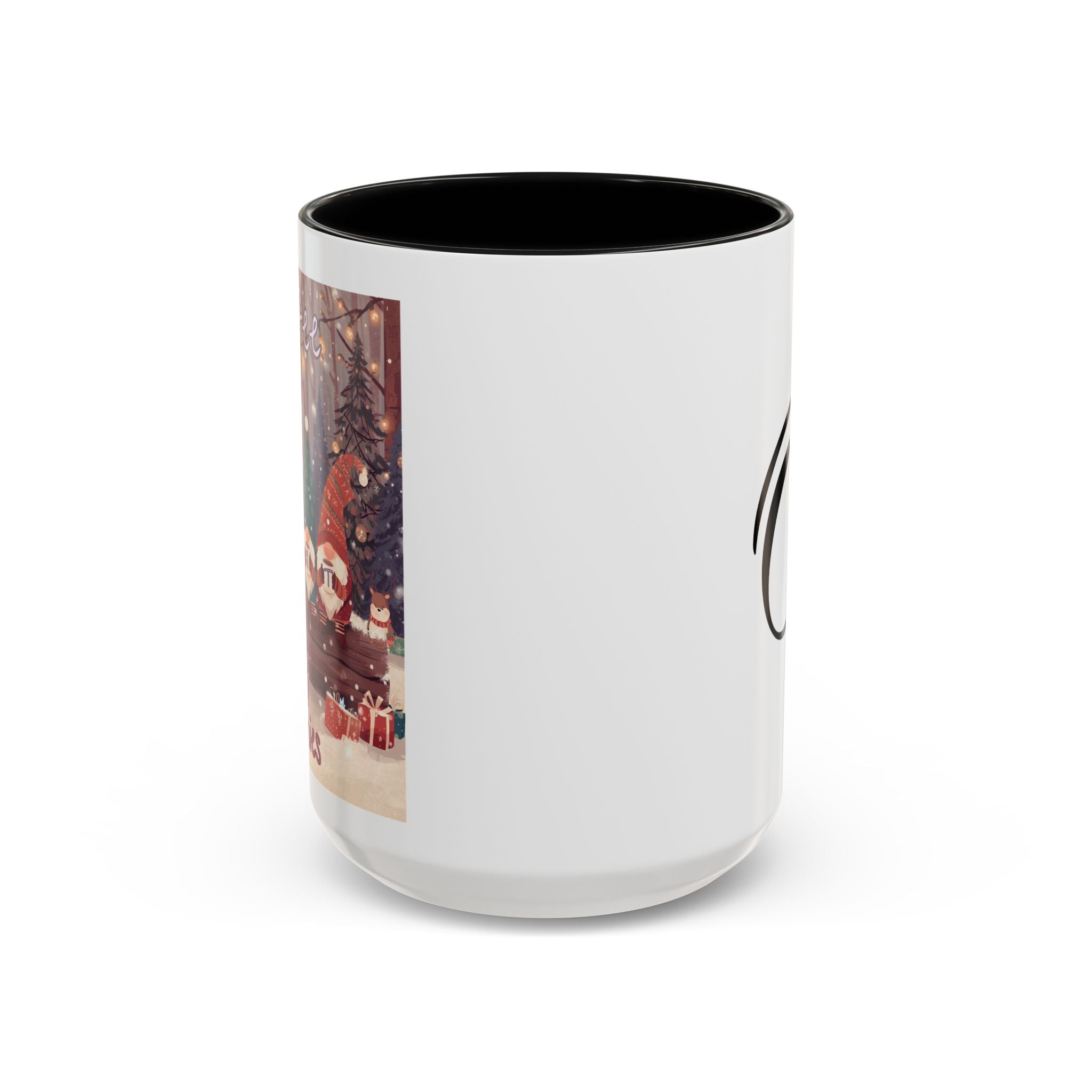 Copy of Coffee with my Gnomies Coffee Mug — Monogram O Accent Ceramic Mug (11/15 oz)
