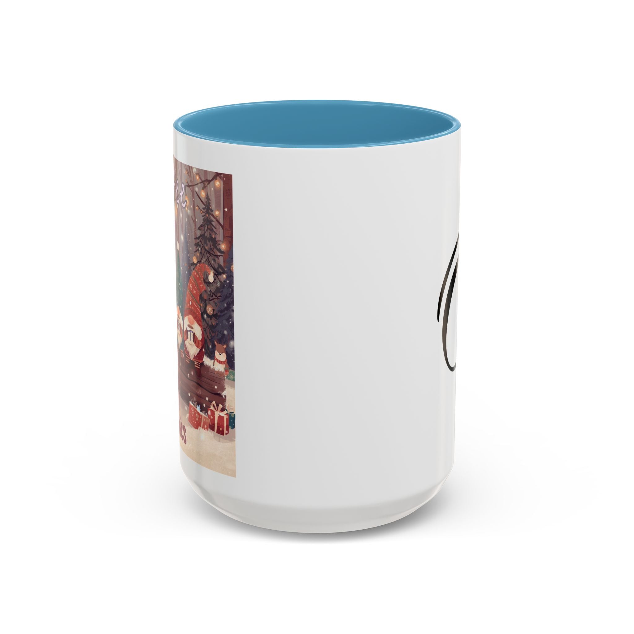 Copy of Coffee with my Gnomies Coffee Mug — Monogram O Accent Ceramic Mug (11/15 oz)