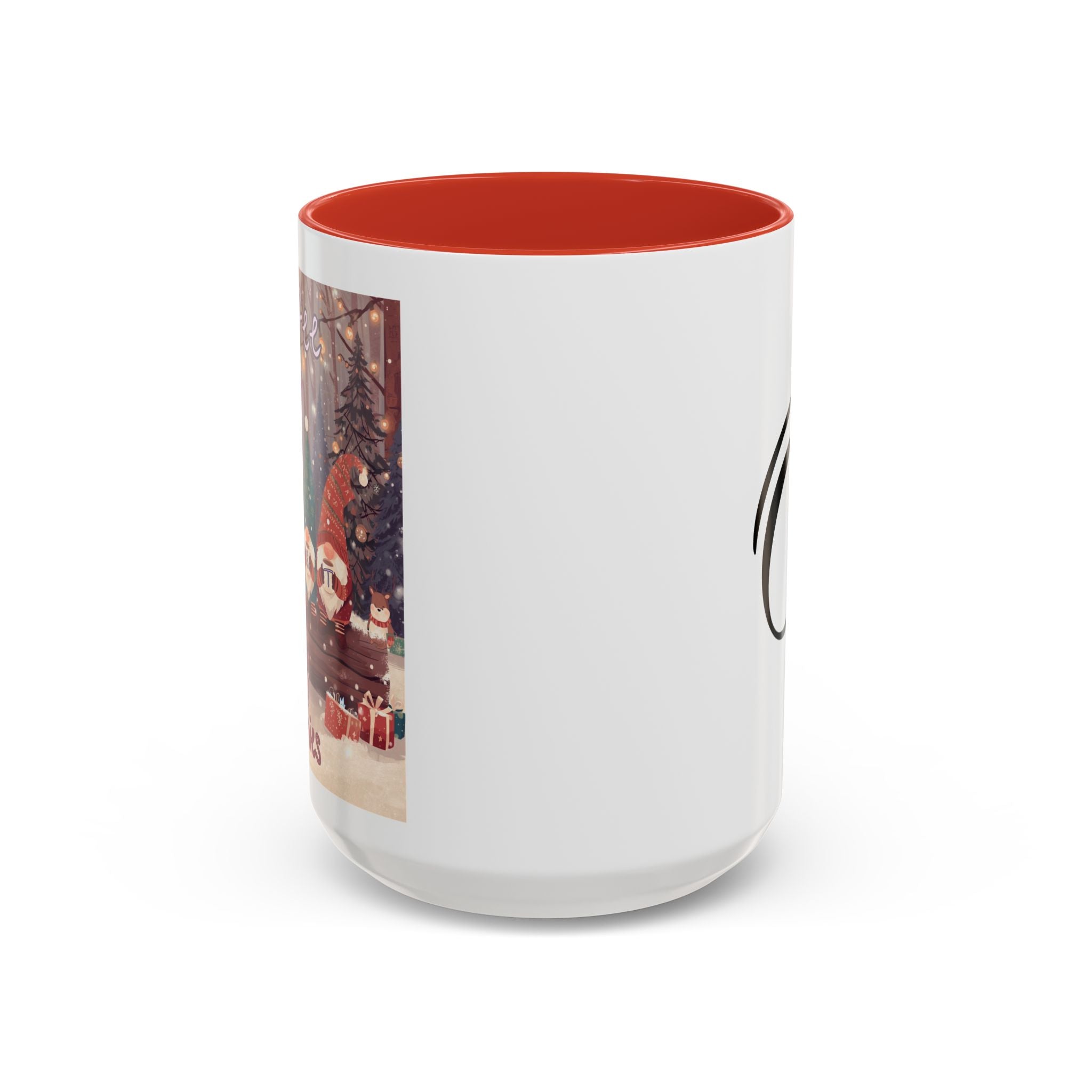 Copy of Coffee with my Gnomies Coffee Mug — Monogram O Accent Ceramic Mug (11/15 oz)