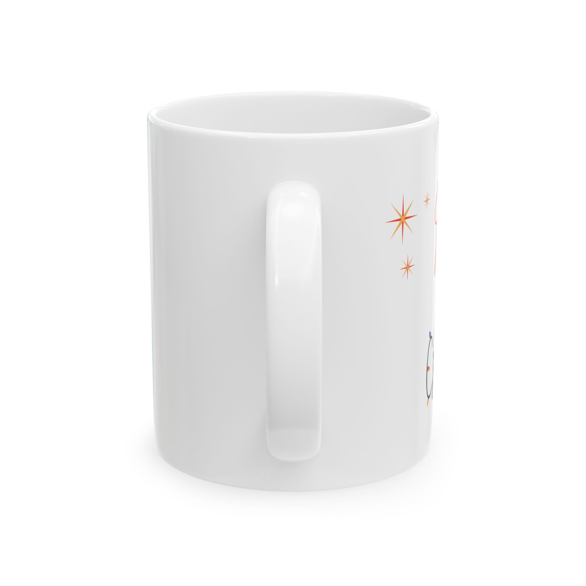 'Merry & Bright' Ceramic Mug — Christmas Sparkle Coffee Cup (11oz/15oz)