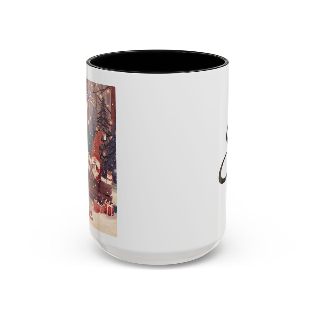 Coffee with my Gnomies Coffee Mug — Monogram S Accent Ceramic Mug (11/15 oz)