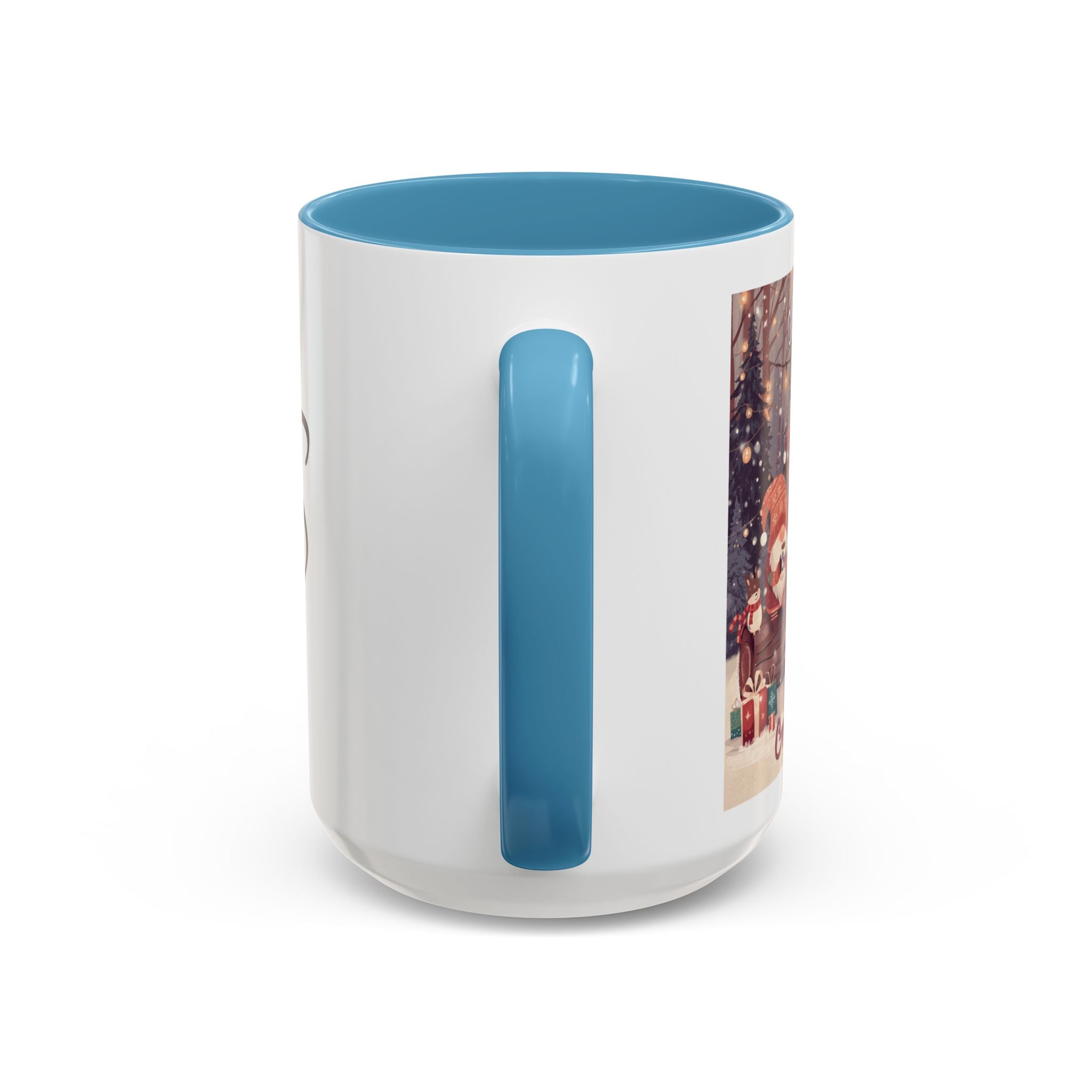 Coffee with my Gnomies Coffee Mug — Monogram S Accent Ceramic Mug (11/15 oz)