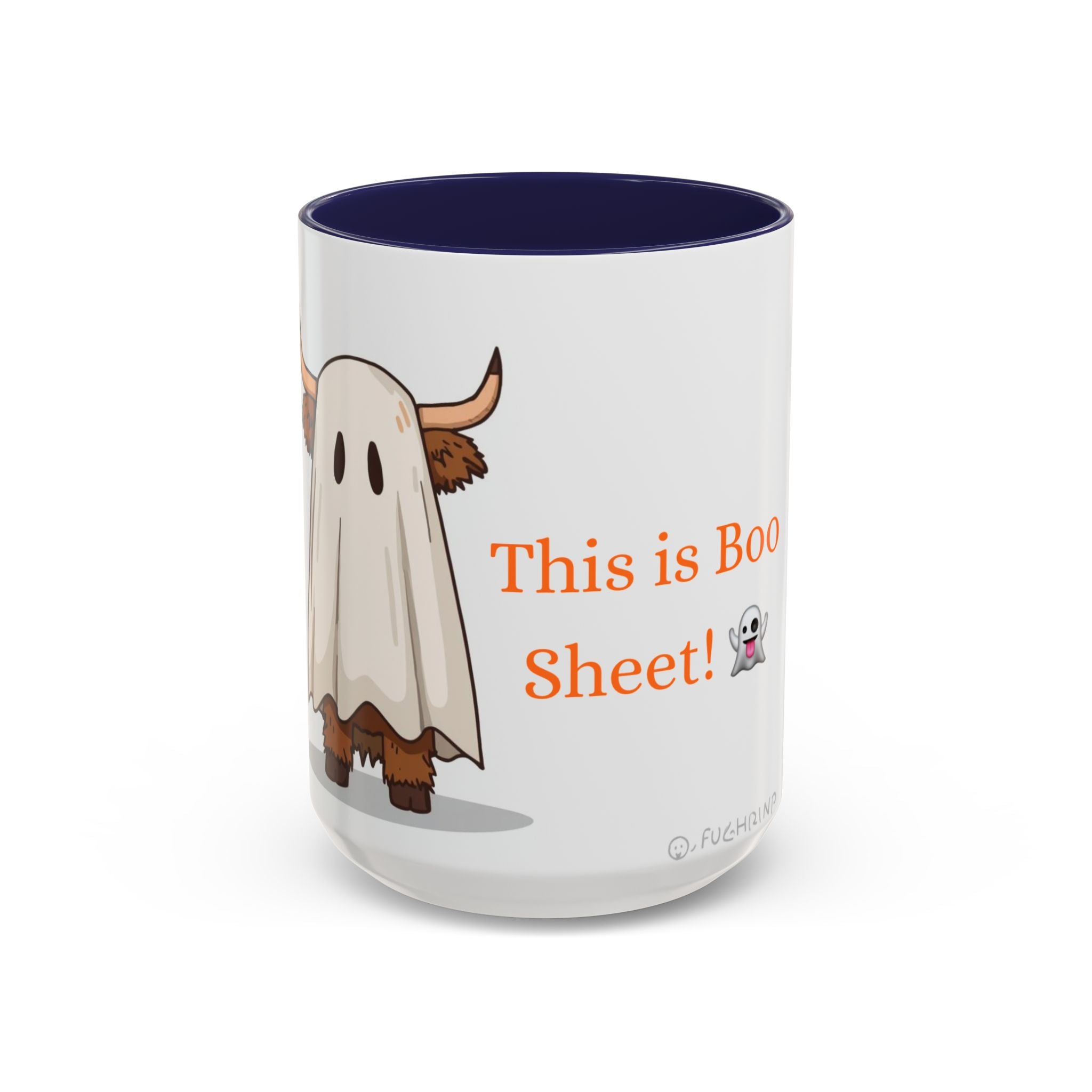 Boo Sheet Accent Coffee Mug (11, 15oz)